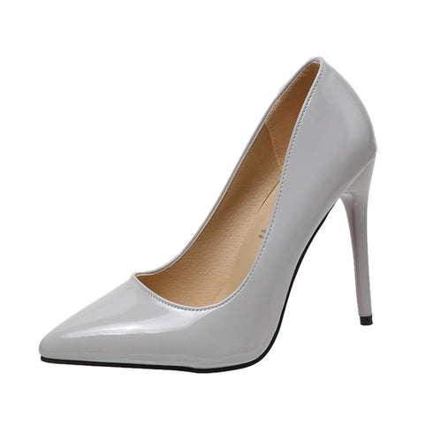 Elegant Plus Size Stiletto Pumps for Women - Pointed Toe Party Shoes
